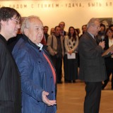Ильяс Айдаров и Зураб Церетели на открытии выставки в Манеже