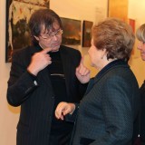Ильяс Айдаров и Наина Ельцина на выставке в Манеже