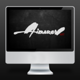Обои для рабочего стола с логотипом Aidarov.artDesktop wallpaper with the Aidarov.art  logo